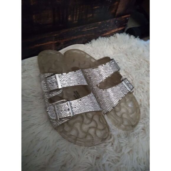 Forever21 sparkly slides sz10 - Picture 1 of 3